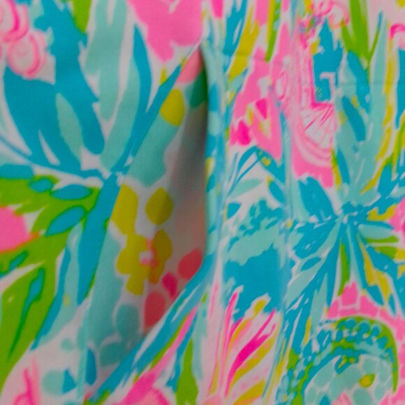 Like New Lilly Pulitzer The Skipper Loves Florida Popever Half-Zip Top S UPF 50 - Picture 5 of 11